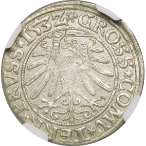 Zygmunt I Stary, Grosz 1532, Toruń – odmiana – rzadsza i piękna