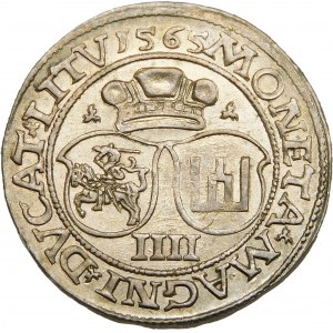 Zygmunt II August, Czworak 1565, Wilno – L/LITV – okazowy