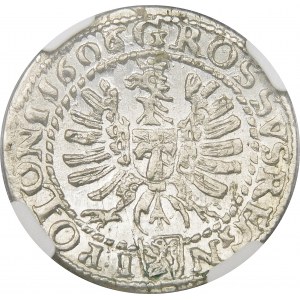 Zygmunt III Waza, Grosz 1606/5, Kraków – przebitka daty