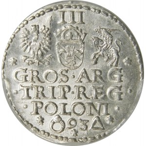 Zygmunt III Waza, Trojak 1593, Malbork – piękny