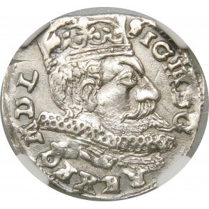 Zygmunt III Waza, Trojak 1598, Lublin – L dzieli datę