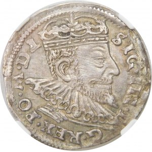 Zygmunt III Waza, Trojak 1593, Wilno – Chalecki z rozetkami po bokach – nieopisany