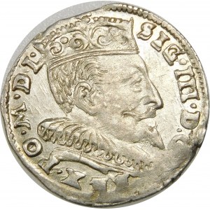 Zygmunt III Waza, Trojak 1595, Wilno – Chalecki dzieli datę