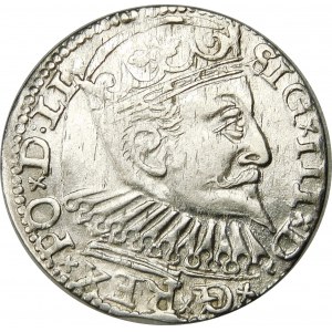Zygmunt III Waza, Trojak 1597, Ryga – … D : LI na rewersie
