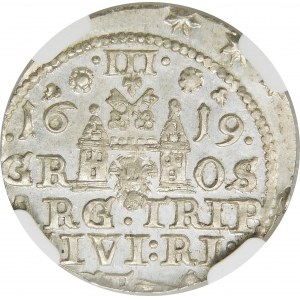 Zygmunt III Waza, Trojak 1619, Ryga – ciekawostka – rzadki i wyśmienity