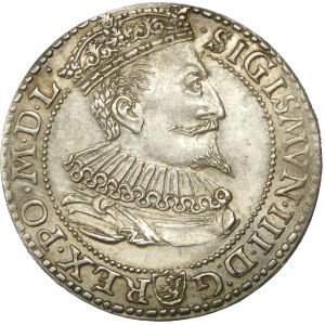 Zygmunt III Waza, Szóstak 1596, Malbork – mała głowa