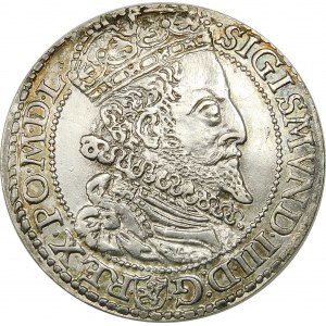 Zygmunt III Waza, Szóstak 1596, Malbork – duża głowa – b. rzadki