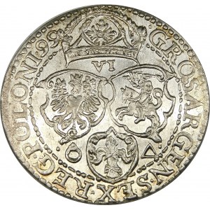 Zygmunt III Waza, Szóstak 1599, Malbork – mała głowa – wyśmienity