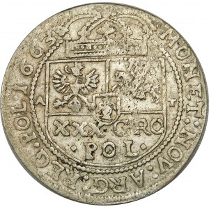 Jan II Kazimierz, Tymf 1663 AT, Kraków – SALV, META