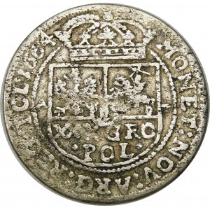 Jan II Kazimierz, Tymf 1664 AT, Kraków – błędy METAL i SERVAT - rzadki