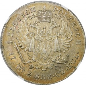 Królestwo Kongresowe, Aleksander I, 5 złotych 1816 IB, Warszawa