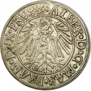 Prusy, Albrecht Hohenzollern, Grosz 1542, Królewiec