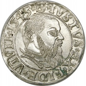Prusy, Albrecht Hohenzollern, Grosz 1543, Królewiec – wyśmienity