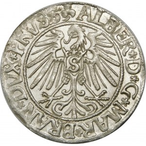 Prusy, Albrecht Hohenzollern, Grosz 1543, Królewiec – wyśmienity