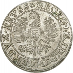 Prusy, Jerzy Fryderyk von Ansbach, Grosz 1596, Królewiec – rzadki i wyśmienity