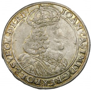 Jan II Kazimierz, Ort 1653 AT, Poznań – tarcze owalne – piękny i nieopisany