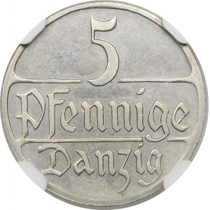 5 fenigów 1923 STEMPEL LUSTRZANY