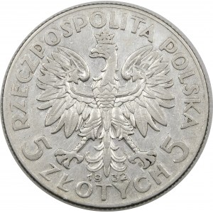5 złotych Głowa Kobiety 1932 ZZM Warszawa
