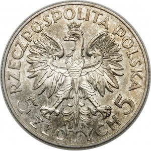 5 złotych Głowa Kobiety 1933