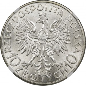 10 złotych Głowa Kobiety 1932 BZM