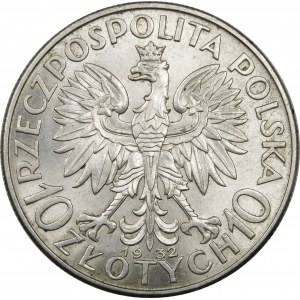 10 złotych Głowa Kobiety 1932 BZM