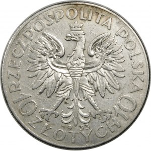 10 złotych Głowa Kobiety 1933