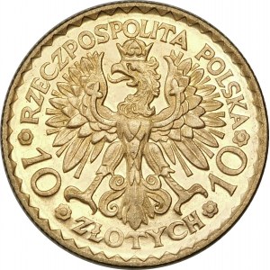 10 złotych Bolesław Chrobry 1925 - PROOFLIKE WYJĄTKOWY