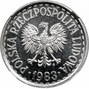 1 złoty 1983 PL - PROOFLIKE JAK LUSTRZANKA