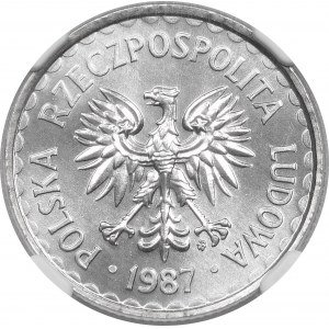 1 złoty 1987 - WYJĄTKOWA