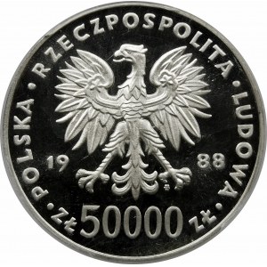 50000 złotych 1988 Józef Piłsudski