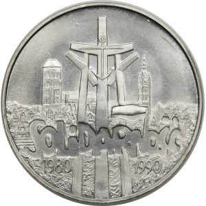 100000 złotych 1990 Solidarnosć TYP A - srebro