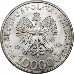 100000 złotych 1990 Solidarnosć TYP A - srebro