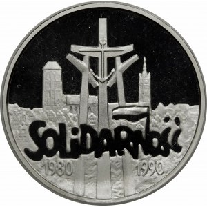 100000 złotych 1990 Solidarnosć - srebro 32mm