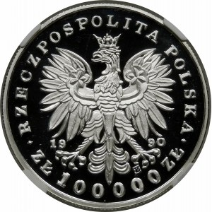 100000 złotych 1990 Kościuszko Mały Tryptyk - srebro