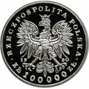 100000 złotych 1990 Chopin Mały Tryptyk - srebro