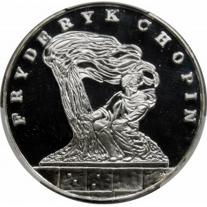 200000 złotych 1990 Chopin Duży Tryptyk - srebro