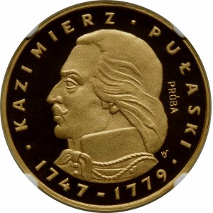 PRÓBA 500 złotych 1976 Kazimierz Pułaski - złoto