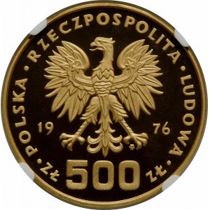 PRÓBA 500 złotych 1976 Kazimierz Pułaski - złoto