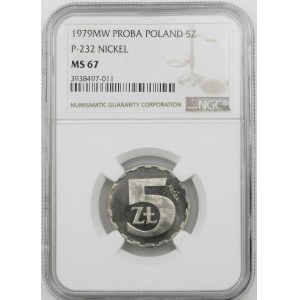 PRÓBA NIKIEL 5 ZŁOTYCH 1979