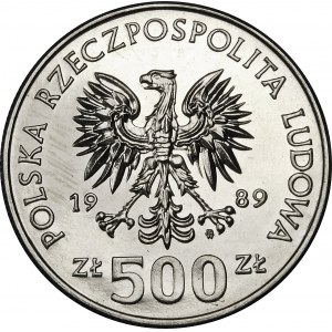 PRÓBA NIKIEL 500 złotych 1989 Władysław Jagiełło