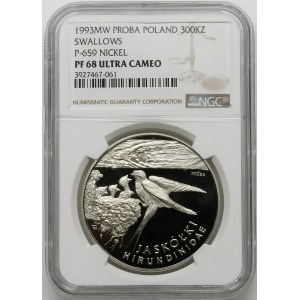 PRÓBA NIKIEL 300000 złotych 1993, Jaskółki