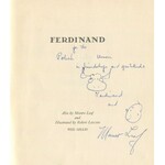 [dla dzieci] LEAF Munro - The story of Ferdinand. Ilustrated by Robert Lawson [AUTOGRAF]