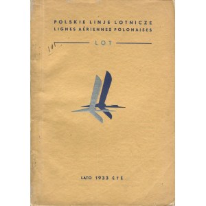 [lotnictwo] Przewodnik Polskiej Komunikacji Lotniczej i rozkład lotów ważny od 1 maja do 31 sierpnia 1933