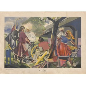 grafika STRYJEŃSKA Zofia - Piast (Aniołowie u Piasta) [1935]
