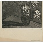 graphics WISZNIEWSKI Kazimierz - Orchids. Woodcut