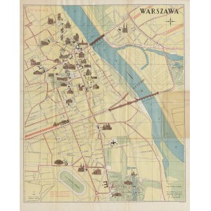 [Warsaw] Fuehrer 3 tage in Warschau. Wilanów [Guide 3 days in Warsaw. With map [1930].