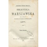 Biblioteka Warszawska. Tom IV (1877) [koleje, Sobieski, Żmudź]
