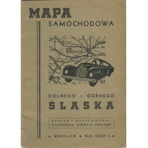 Mapa samochodowa Dolnego i Górnego Śląska [1947]