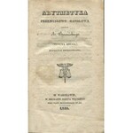 BARCIŃSKI Antoni - Arytmetyka przemysłowo-handlowa [1835]