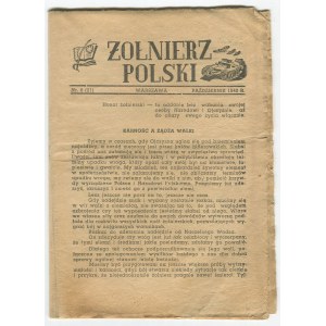 [prasa konspiracyjna] Żołnierz Polski - numer 8 z 1942 r.
